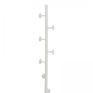 Καλόγερος Kroker λευκό μέταλλο 30x30x173εκ