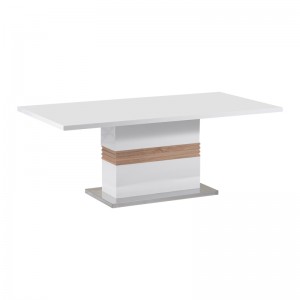 Τραπέζι Zoekrin λευκό mdf 200x100x76εκ