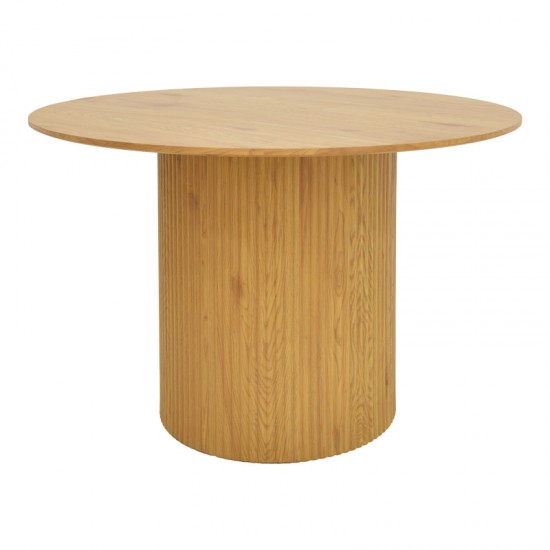 Τραπέζι Karulo mdf σε sonoma απόχρωση Φ120x76εκ