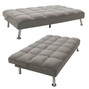 Καναπές-κρεβάτι Rebel 3θέσιος με ύφασμα γκρι 189x92x82εκ