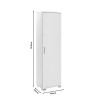 Ντουλάπι-στήλη Chad1 λευκό gloss 45x32x169εκ