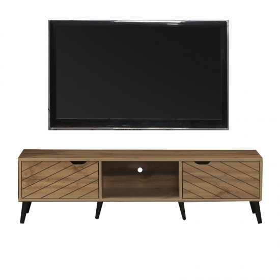 Έπιπλο τηλεόρασης Thelma sonoma μελαμίνης 150x40x41.6εκ