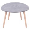 Τραπέζι σαλονιού HAMILTON χρώμα γκρι cement-φυσικό 98x60x38εκ