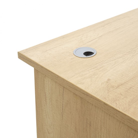 Γραφείο εργασίας επαγγελματικό Amazon χρώμα sonoma 180x75x75εκ