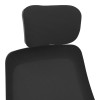 Καρέκλα γραφείου Peja mesh ύφασμα μαύρο 58x60x107-117εκ