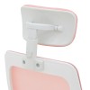 Καρέκλα γραφείου Peja  mesh ύφασμα ροζ-σκελετός λευκό 58x60x107-117εκ