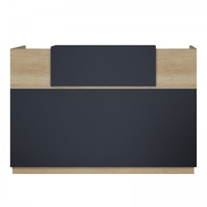 Γραφείο reception Lotus σε χρώμα φυσικό - ανθρακί 200x70x110εκ