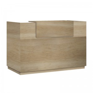 Γραφείο reception Lotus σε χρώμα φυσικό 180x70x110εκ