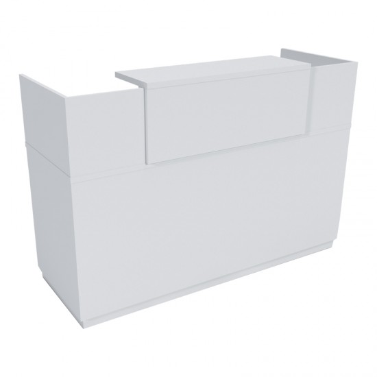 Γραφείο reception Lotus σε λευκή απόχρωση  180x70x110εκ