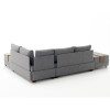 Πολυμορφικός καναπές-κρεβάτι αριστερή γωνία με ύφασμα ανθρακί 210x280x70εκ