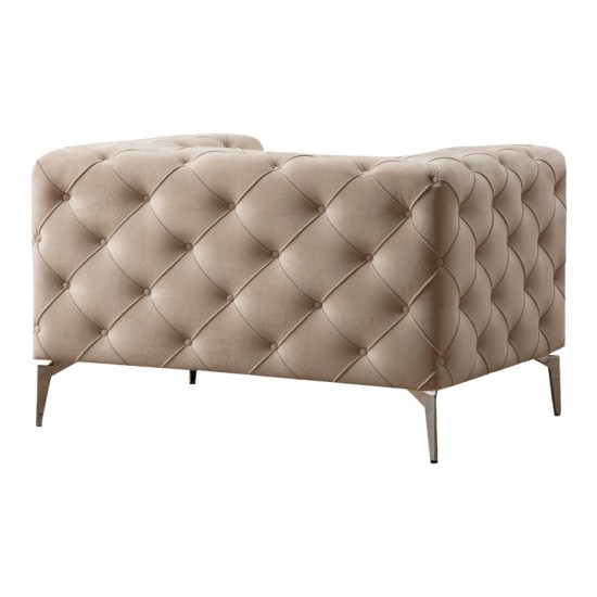 Πολυθρόνα ύφασμα εκρού 108x90x70εκ