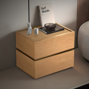 Κομοδίνο Sonlen mdf σε oak απόχρωση 60x40x44.5εκ