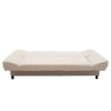 Kαναπές-κρεβάτι Tiko 3θέσιος αποθηκευτικός χώρος ύφασμα μπεζ 200x85x90εκ