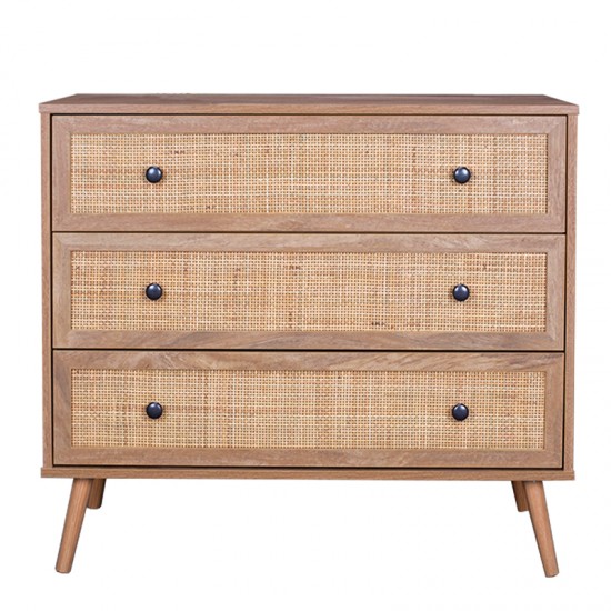 Συρταριέρα Oslo 3ων συρταριών sonoma 90x39x79εκ