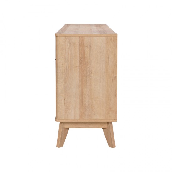 Μπουφές Hamea mdf σε φυσική απόχρωση 150x39,5x73εκ