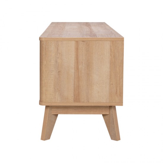 Έπιπλο τηλεόρασης Hamea mdf σε φυσική απόχρωση 145x39,5x49εκ