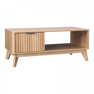 Τραπέζι σαλονιού Hamea mdf σε φυσική απόχρωση 110x55,2x45εκ