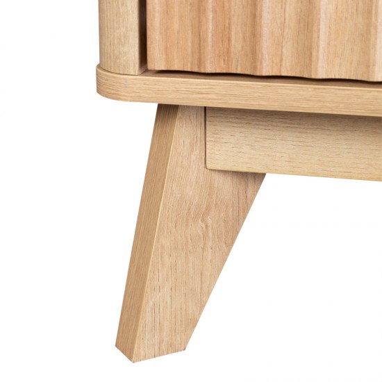 Τραπέζι σαλονιού Hamea mdf σε φυσική απόχρωση 110x55,2x45εκ