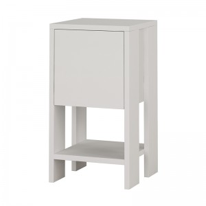 Κομοδίνο Ema χρώμα λευκό 30x30x55εκ