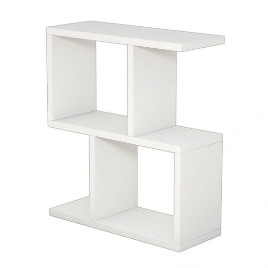 Βοηθητικό τραπέζι σαλονιού Zet χρώμα λευκό 51x17x45εκ