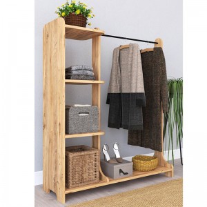 Έπιπλο εισόδου Renesme ανοιχτό καρυδί 106x35x128εκ