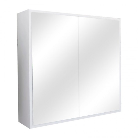 Καθρέπτης μπάνιου Poliana λευκό 70x17x70εκ