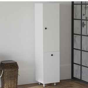 Ντουλάπα-στήλη μπάνιου Gingo μελαμίνης λευκό 33x35x159εκ