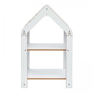 Ραφιέρα Montessori Zoilen λευκό-ροζ mdf 50x30x80εκ