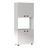 Ντουλάπα κουζίνας Guzel σε λευκή απόχρωση 60x31.4x140εκ