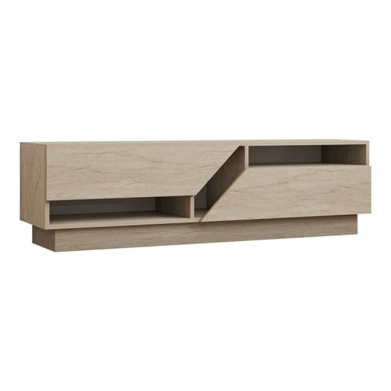 Έπιπλο τηλεόρασης Cogo σε όψη τραβερτίνας 160x40x45εκ
