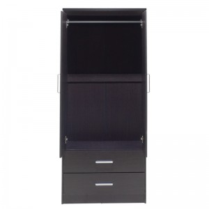 Ντουλάπα ρούχων δίφυλλη OLYMPUS χρώμα wenge 81x57x183εκ