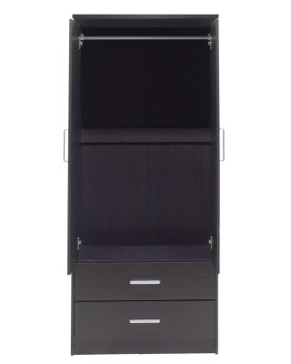 Ντουλάπα ρούχων δίφυλλη OLYMPUS χρώμα wenge 81x57x183εκ