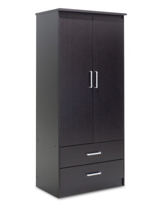 Ντουλάπα ρούχων δίφυλλη OLYMPUS χρώμα wenge 81x57x183εκ