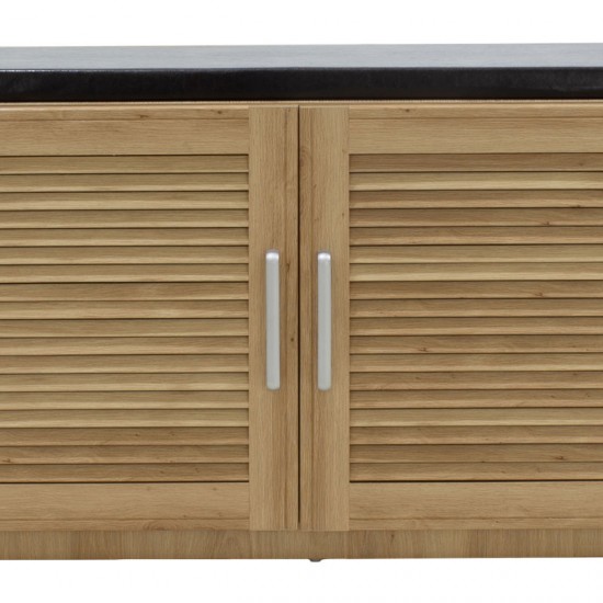 Παπουτσοθήκη-Σκαμπό Crispy 9 ζεύγων χρώμα sonoma με μαξιλάρι 94x34,5x60εκ