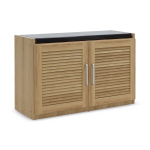 Παπουτσοθήκη-Σκαμπό Crispy 9 ζεύγων χρώμα sonoma με μαξιλάρι 94x34,5x60εκ