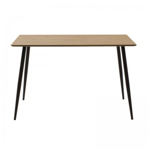 Τραπέζι Cuba MDF sonoma-μαύρο 120x80x76εκ