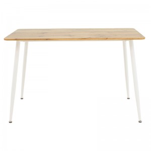 Τραπέζι Cuba MDF sonoma-λευκό 120x80x75εκ