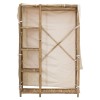 Υφασμάτινη ντουλάπα Jael bamboo φυσικό-εκρού 110x40x170εκ