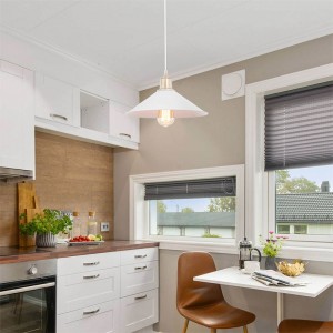 Φωτιστικό οροφής PWL-0964 Ε27 λευκό-bronze antique Φ30x62εκ