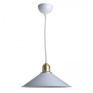 Φωτιστικό οροφής PWL-0964 Ε27 λευκό-bronze antique Φ30x62εκ