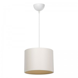 Φωτιστικό οροφής PWL-1115 Ε27 κρεμ-λευκό Φ22x60εκ