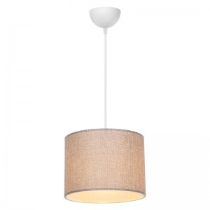 Φωτιστικό οροφής PWL-1115 Ε27 μπεζ-λευκό Φ22x60εκ