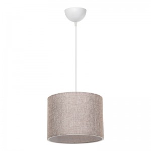 Φωτιστικό οροφής PWL-1115 Ε27 μπεζ-λευκό Φ22x60εκ