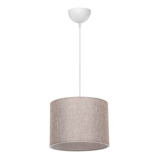 Φωτιστικό οροφής PWL-1115 Ε27 μπεζ-λευκό Φ22x60εκ