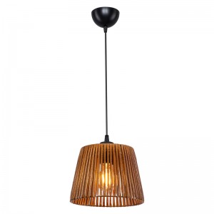 Φωτιστικό οροφής PWL-1116 Ε27 καφέ Φ22x60εκ