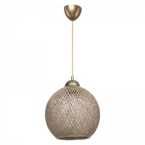 Φωτιστικό οροφής PWL-1113 Ε27 καφέ Φ26x72εκ