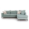 Γωνιακός καναπές αριστερή γωνία Romantic ύφασμα ciel-cream 290x235x95εκ