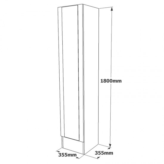 Ντουλάπι-στήλη Xara sonoma 35.5x35.5x180εκ Ντουλάπι-στήλη Xara sonoma 35.5x35.5x180εκ