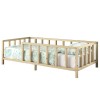Παιδικό κρεβάτι Pelli ξύλο πεύκου φυσικό 90x190εκ