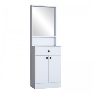 Έπιπλο εισόδου Rockder λευκό μελαμίνης 60x35.5x182.8εκ